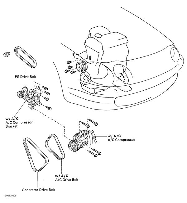 2013 Toyota Avalon Serpentine Belt Diagram