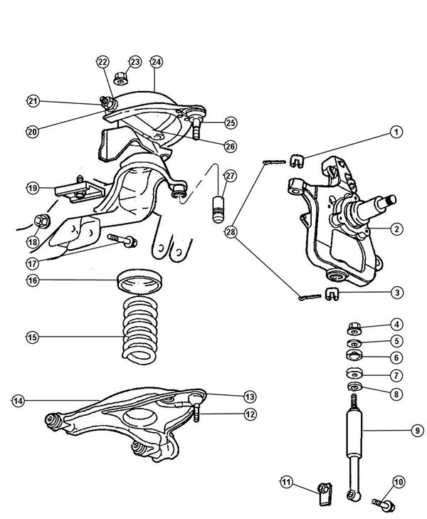 Dodge Ram 2500 Front End Diagram