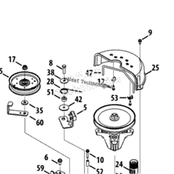 Cub Cadet Ltx 1045 Deck Diagram