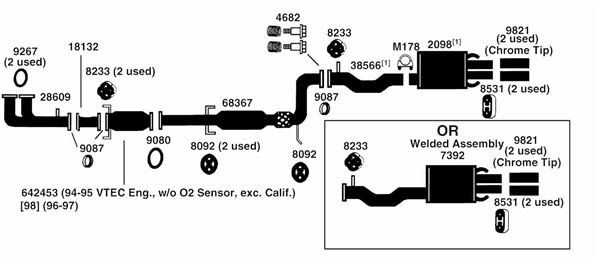 Honda Crv Exhaust System Diagram