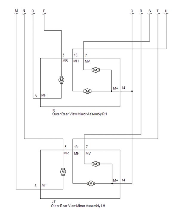 Toyota Power Mirror Switch Wiring Diagram