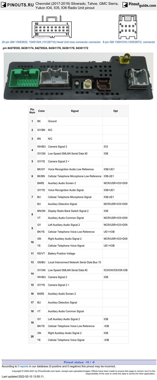 Chevy Silverado Radio Wiring Diagram